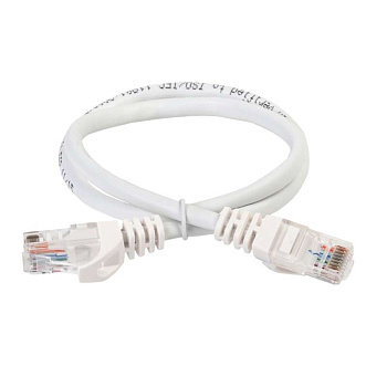 ITK Коммутационный шнур (патч-корд), кат.5Е UTP, 0,5м, белый в Уссурийске