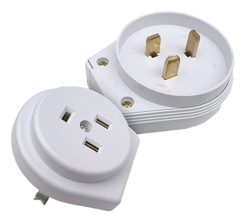 Разъем печной РШ/ВШ 32А 250В пластиковый встраиваемый белый 9133 IN HOME в Уссурийске