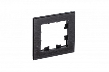 Рамка одинарная AtlasDesign Nature SE металл оникс в Уссурийске