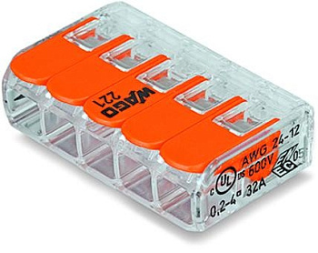 Зажим WAGO клеммный 221-415 5x4 в Уссурийске