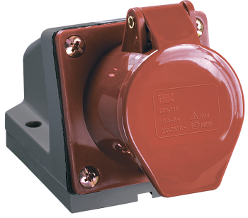 Розетка 124 стационарная 3Р+РЕ 32А 380В IP44 IEK в Уссурийске