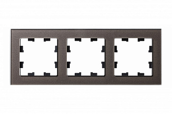 Рамка тройная AtlasDesign Nature SE стекло мокко в Уссурийске