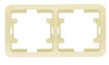 Рамка двойная МИМОЗА MAKEL крем в Уссурийске