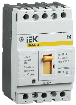 Автоматический выключатель IEK ВА44-33 3Р 50А 15кА в Уссурийске