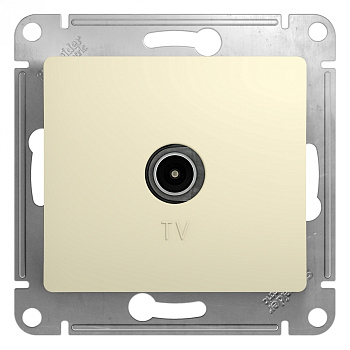 Розетка ТВ Glossa молочный в Уссурийске