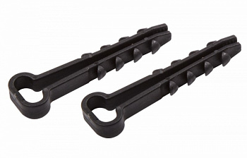 Дюбель-хомут нейлоновый прямоугольный PROconnect 5-10 мм, черный, упаковка 100 шт. в Уссурийске