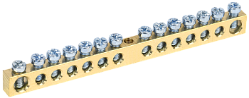 Шина IEK PEN "земля-ноль" 6х9мм 14/1 (14групп/креп по центр) в Уссурийске