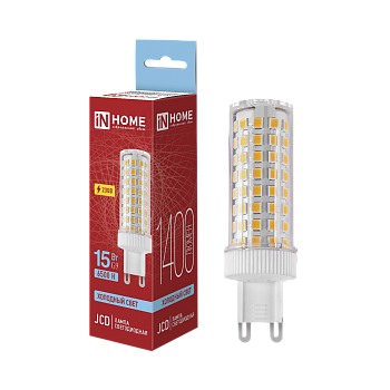 Лампа светодиодная LED-JCD 15Вт 230В G9 6500К 1400Лм IN HOME в Уссурийске