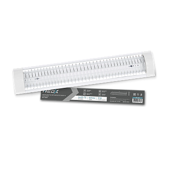 Светильник под светодиодную лампу SPO-405R 2xLED-Т8-600 с решеткой G13 600мм IP40 NEOX в Уссурийске