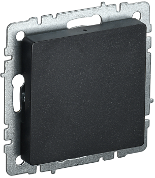 Заглушка c суппортом BRITE IEK черная в Уссурийске