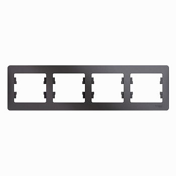 Рамка четырехместная Glossa SE графит в Уссурийске