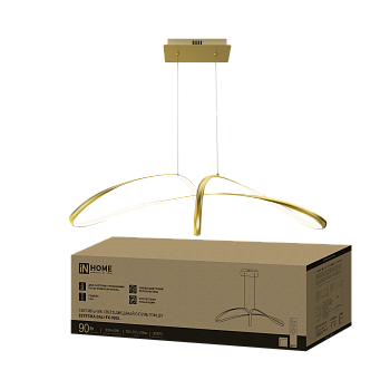 Светильник светодиодный ESTETIKA DALI-FX-90GL 90Вт 230В 3000-6500K 920х245x230мм 1.2м трос ДУ золото IN HOME в Уссурийске