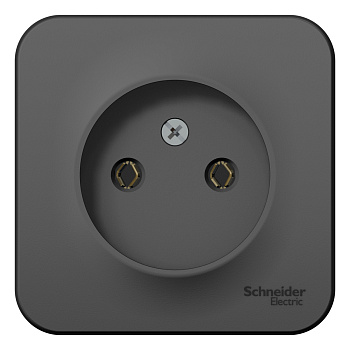 Розетка одинарная BLANCA SE с изоляционной пластиной накладная антрацит в Уссурийске