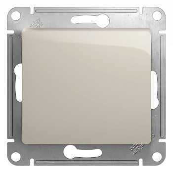 Выключатель одноклавишный Glossa SE молочный в Уссурийске