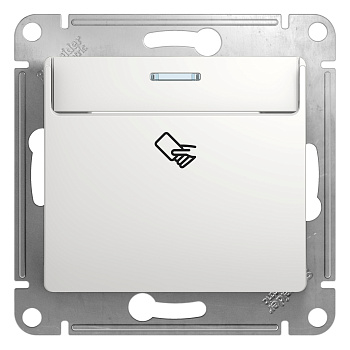 Выключатель карточный Glossa SE белый в Уссурийске