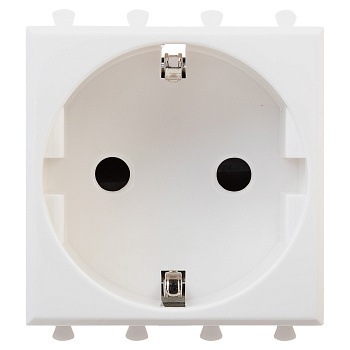 Розетка модульная, 2P+E, с защитной шторкой, Avanti "Белое облако", 2 мод. DKC в Уссурийске