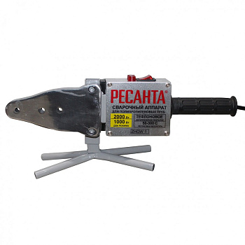 Аппарат для сварки ПВХ труб АСПТ-2000 Ресанта (насадки тефлон 20,25,32,40,50,63, рулетка, перчатки, ножницы ПВХ) в Уссурийске
