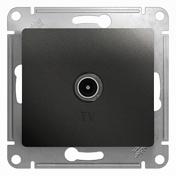 Розетка ТВ Glossa антрацит в Уссурийске