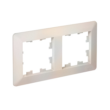 Рамка двойная AtlasDesign AIR SE жемчуг/дымчатая белая в Уссурийске