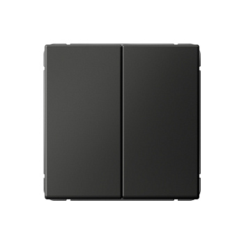 ARTGALLERY 2-клавишный ВЫКЛЮЧАТЕЛЬ КНОПОЧНЫЙ, сх.2, 10А, механизм, БАЗАЛЬТ в Уссурийске