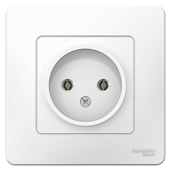 Розетка одинарная BLANCA SE белая в Уссурийске