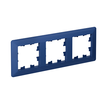 Рамка тройная AtlasDesign AIR SE АКВАМАРИН/дымчатая черная в Уссурийске