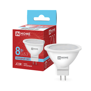 Лампа светодиодная LED-JCDR-VC 8Вт 230В GU5.3 6500К 720Лм IN HOME в Уссурийске