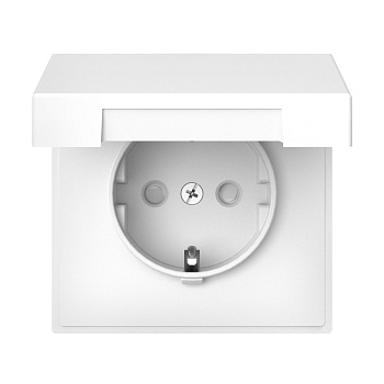 ARTGALLERY РОЗЕТКА с заземл. со шторк. с крышкой, 16А, IP20, механизм, ЛОТОС в Уссурийске