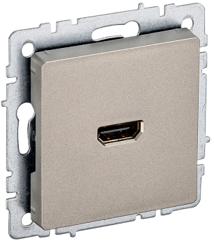 Розетка HDMI BRITE IEK шампань в Уссурийске