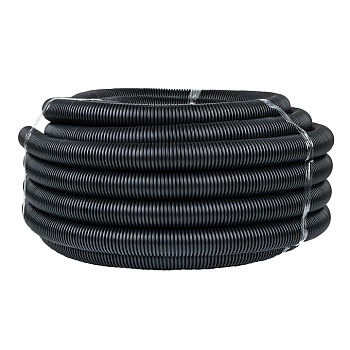 Труба гофрированная FRHF с зондом d40мм черная Plast EKF PROxima в Уссурийске