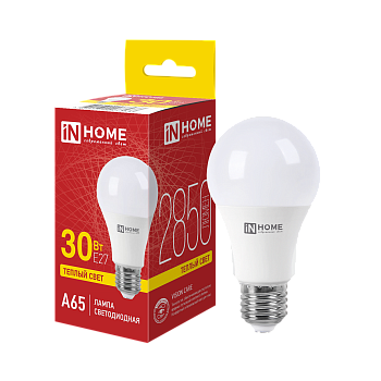 Лампа светодиодная LED-A65-VC 30Вт 230В Е27 3000К 2850Лм IN HOME в Уссурийске