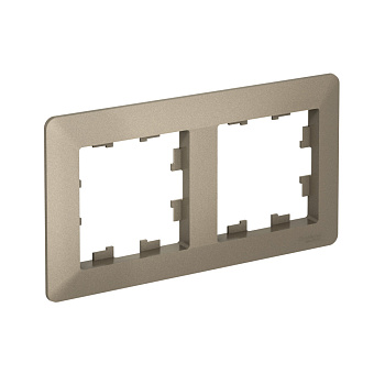 Рамка двойная AtlasDesign AIR SE шампань/дымчатая черная в Уссурийске