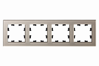 Рамка четырехместная AtlasDesign Nature SE стекло шампань в Уссурийске