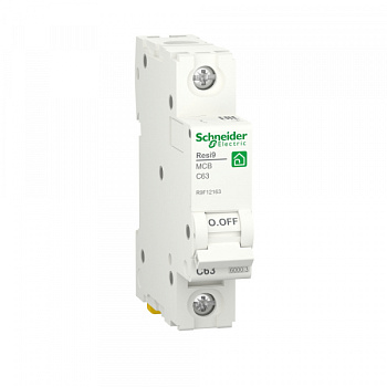 Автоматический выключатель Resi9 1Р 63А 6,0кА характеристика C Schneider Electric в Уссурийске
