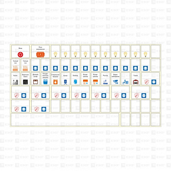 Комплект модульных наклеек большой (164х299) EKF PROxima в Уссурийске