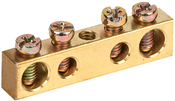 Шина PEN "земля-ноль" 6х9мм 4/1 (4группы/креп по центр) IEK в Уссурийске