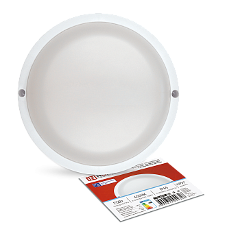 Светильник светодиодный герметичный СПП МД-2565-КРУГ 25Вт 6500К 2250Лм с микроволновым датчиком IP65 175мм IN HOME в Уссурийске