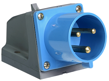 Вилка 523 стационарная 2Р+РЕ 32А 220В IP44 IEK в Уссурийске