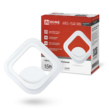 Светильник светодиодный ELEGANT ARIS-1540-WH 15Вт 230В 4000К 1200Лм белый IN HOME в Уссурийске