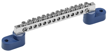 Шина N "ноль" на двух угловых изоляторах Ni ШНИ-6х9-14-У2-С IEK в Уссурийске