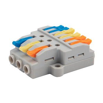 Разветвительная клемма REXANT с рычажком 3-6 0,08-4 мм с монтажной площадкой в Уссурийске