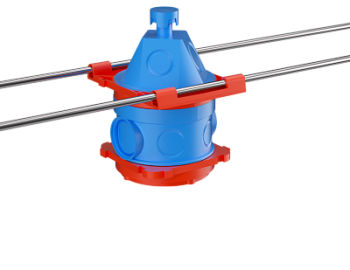 Универсальная потолочная коробка для заливки в бетон, 90х71x114мм DKC в Уссурийске