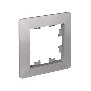 Рамка одинарная AtlasDesign AIR SE алюминий/дымчатая черная в Уссурийске