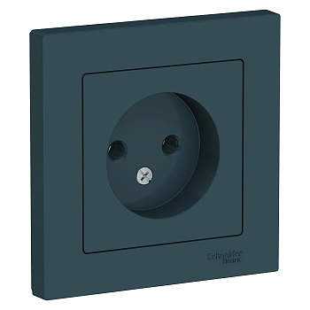 Розетка одинарная AtlasDesign SE изумруд в сборе в Уссурийске