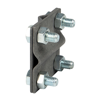 Зажим крестовидный прут-прут   (пластина 57x57мм) HZ EKF PROxima в Уссурийске