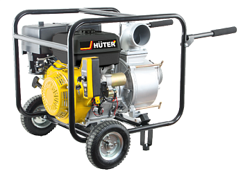 Мотопомпа MPD-100 Huter (для грязной воды, электронный стартер, колеса) в Уссурийске