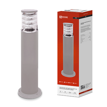 Светильник уличный напольный НБУ ART-PT-A60-GR алюминиевый под лампу А60 Е27 600мм серый IP65 IN HOME в Уссурийске