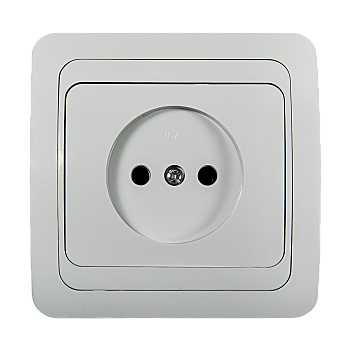 Розетка одинарная CLASSICO белая 2022 IN HOME в Уссурийске