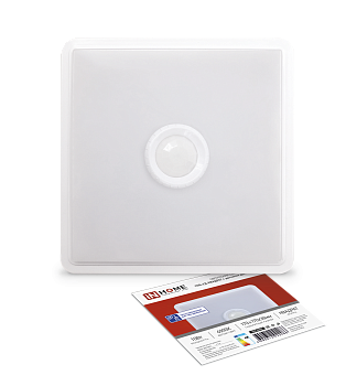 Светильник светодиодный СПБ-2Д-КВАДРАТ 10Вт 4000К 800Лм 170мм с датчиком белый IN HOME в Уссурийске