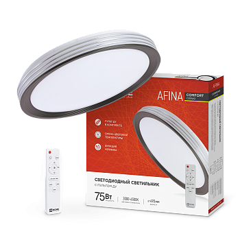 Светильник светодиодный COMFORT AFINA 75Вт 230В 3000-6500K 6000Лм 500x80мм с пультом ДУ IN HOME в Уссурийске